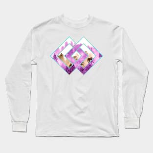 Geometric Forest - Pink Revolution Long Sleeve T-Shirt